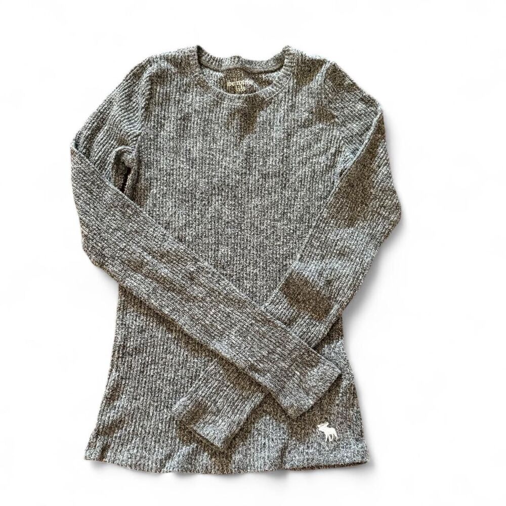 Abercrombie & Fitch gray heather long sleeve shirt kids size 13/14